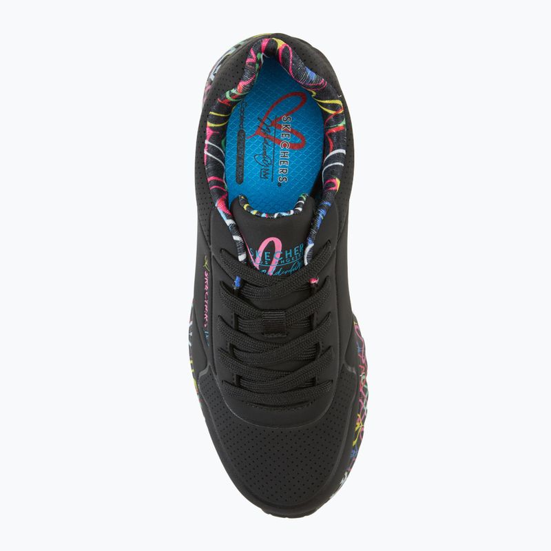 Dětské boty SKECHERS Uno Lite Lovely Luv black/multicolor 5