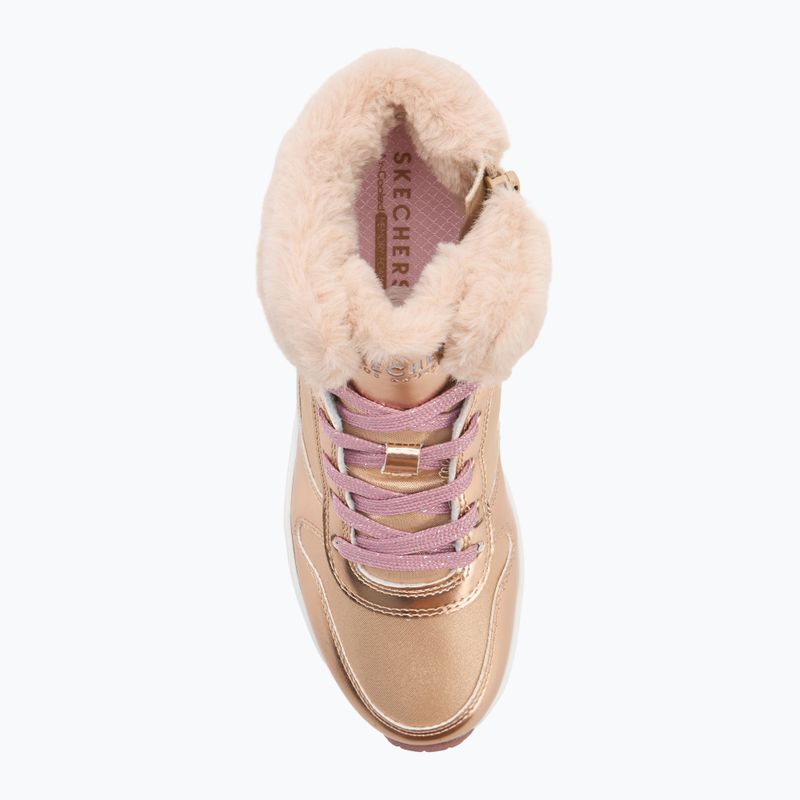 Dětské boty SKECHERS Uno Cozy On Air rose gold 5