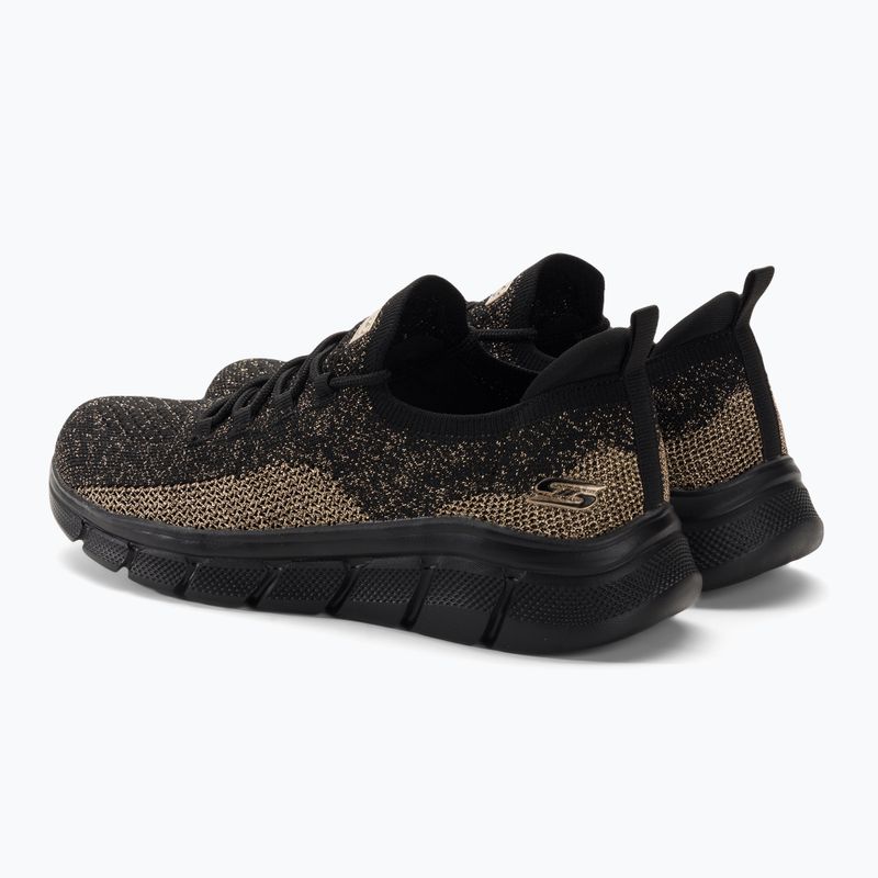 Dámské tenisky SKECHERS Bobs B Flex Fall Sparks black/gold 3