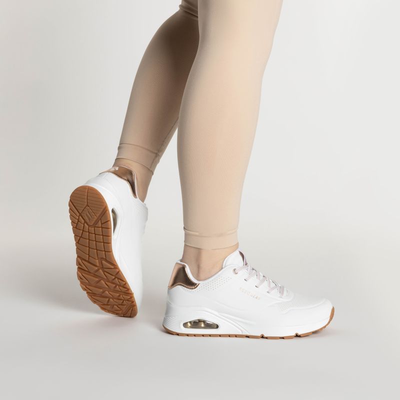 Dámské boty  SKECHERS Uno Shimmer Away white 2