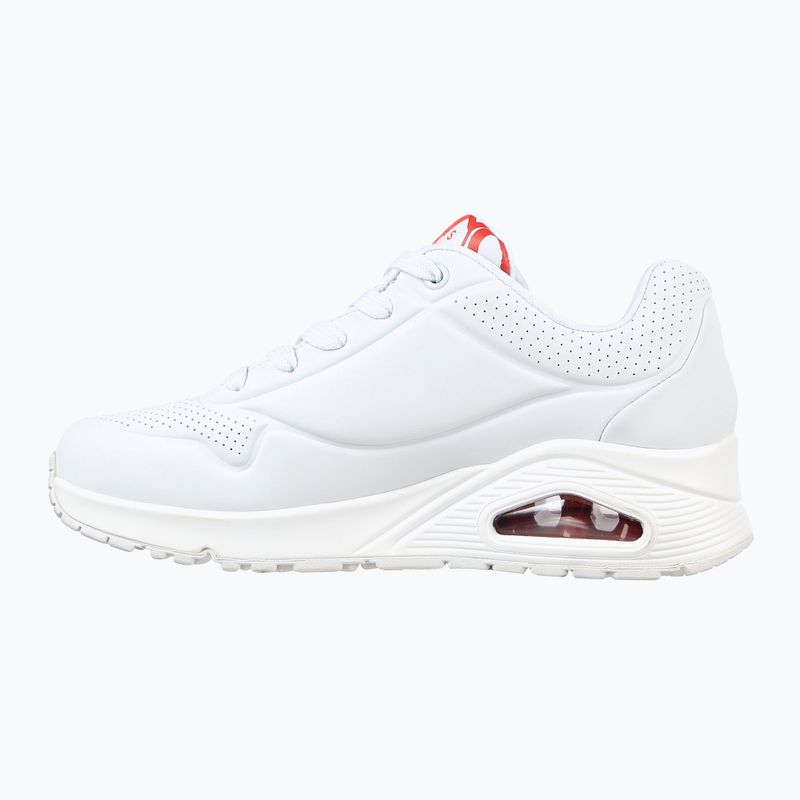 Dámské boty SKECHERS JGoldcrown Uno Spread The Love white/red/pink 10