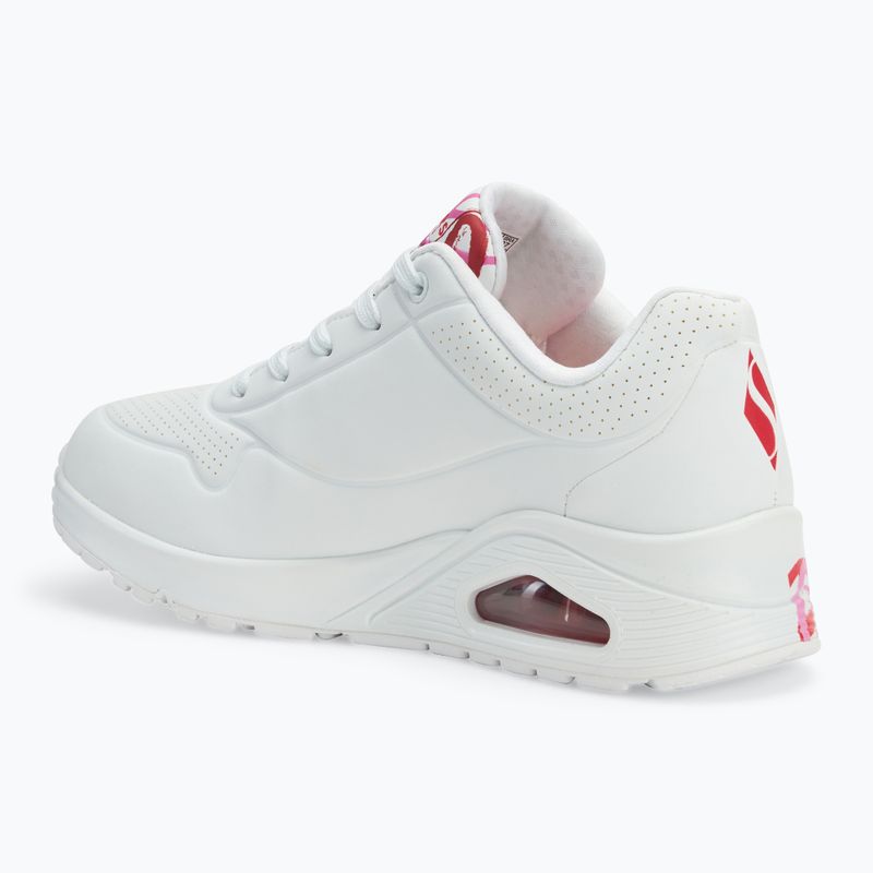 Dámské boty SKECHERS JGoldcrown Uno Spread The Love white/red/pink 3