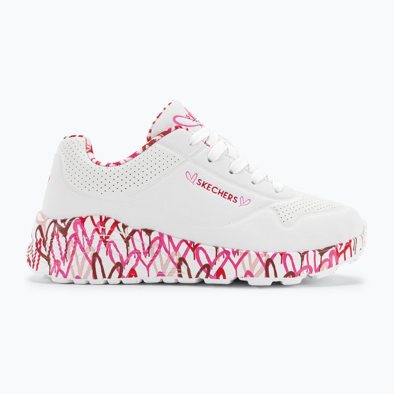 Dětské tenisky SKECHERS Uno Lite Lovely Luv white/red/pink 2