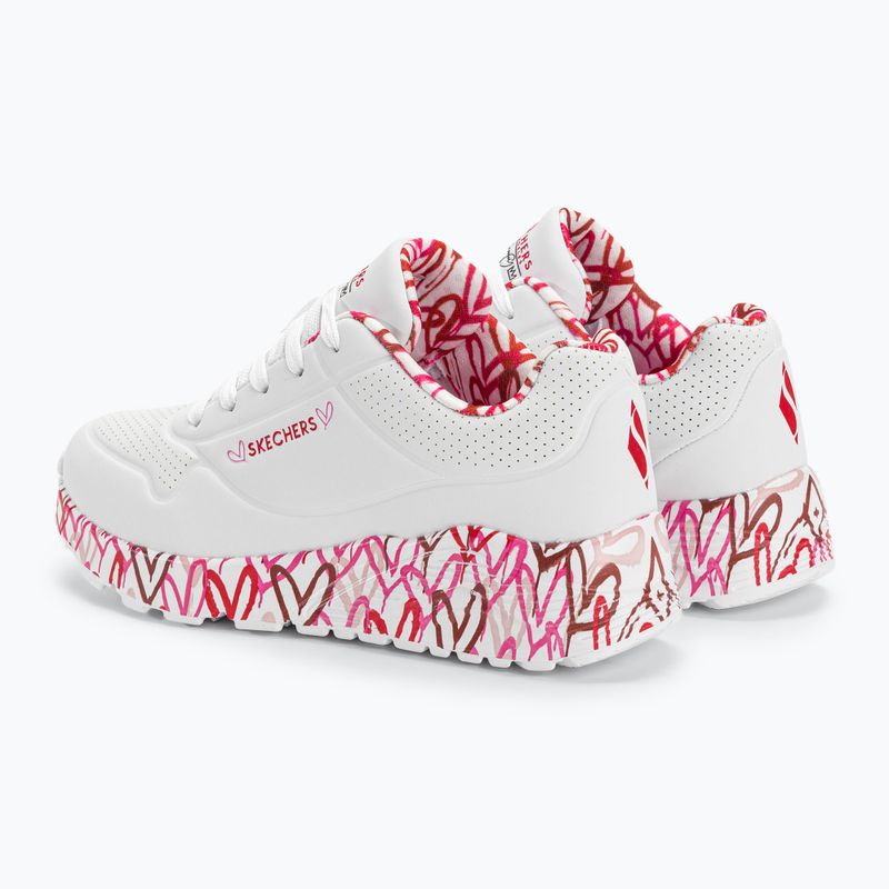 Dětské tenisky SKECHERS Uno Lite Lovely Luv white/red/pink 3