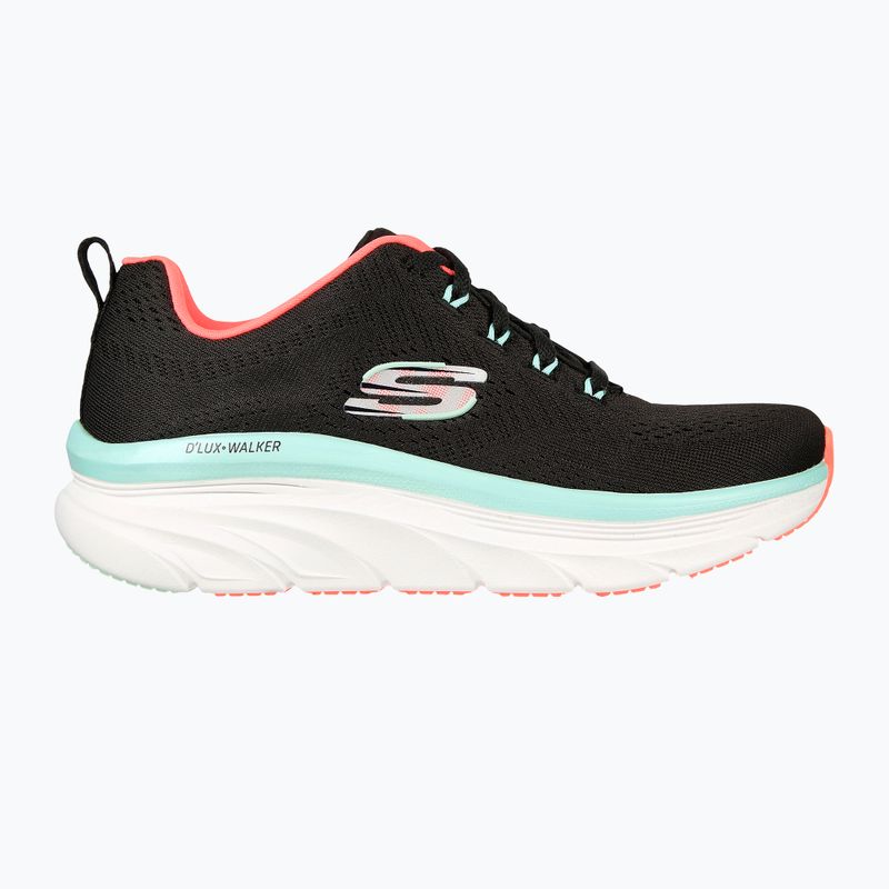 Dámské tenisky SKECHERS D'Lux Walker Let It Glow black/mint 8