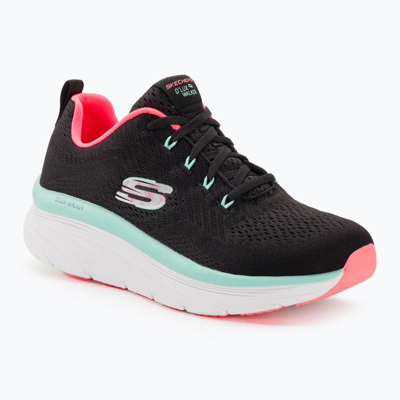 Dámské tenisky SKECHERS D'Lux Walker Let It Glow black/mint 2