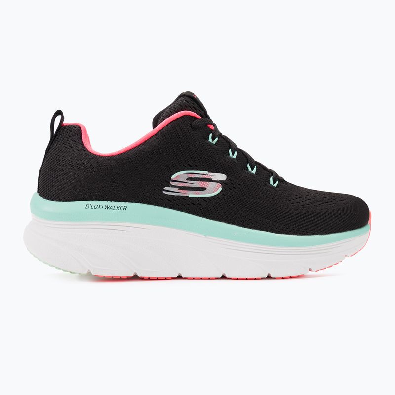 Dámské tenisky SKECHERS D'Lux Walker Let It Glow black/mint 3