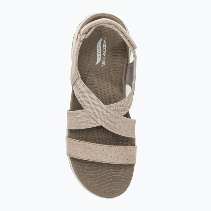 Dámské sandály SKECHERS Go Walk Arch Fit Treasured taupe 5