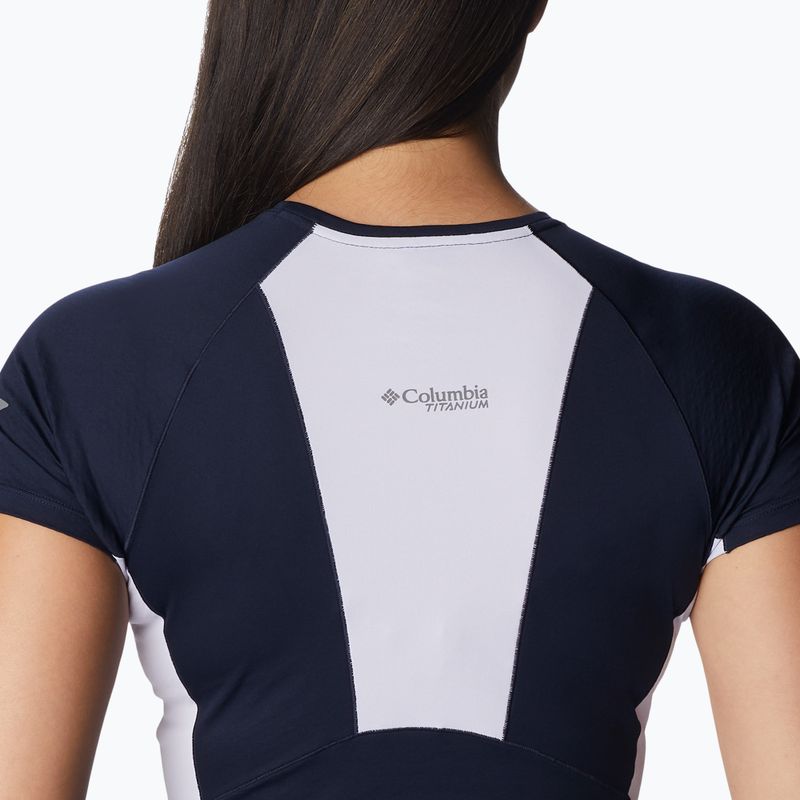 Dámské trekingové tričko Columbia Titan Pass Ice SS tmavě modré 1991921 5
