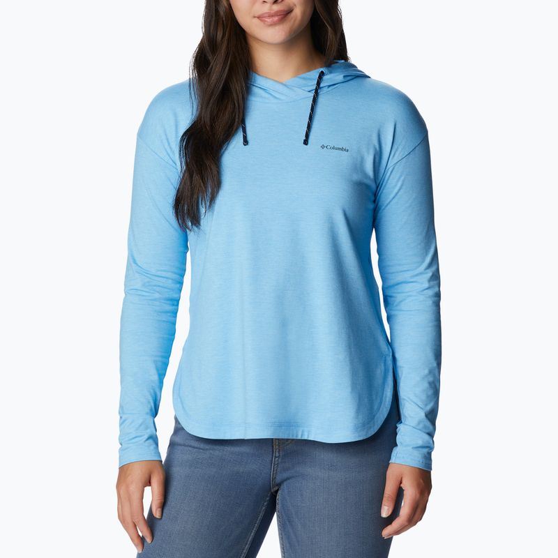 Dámská trekingová mikina Columbia Sun Trek EU Hooded Pullover modrá 1981541