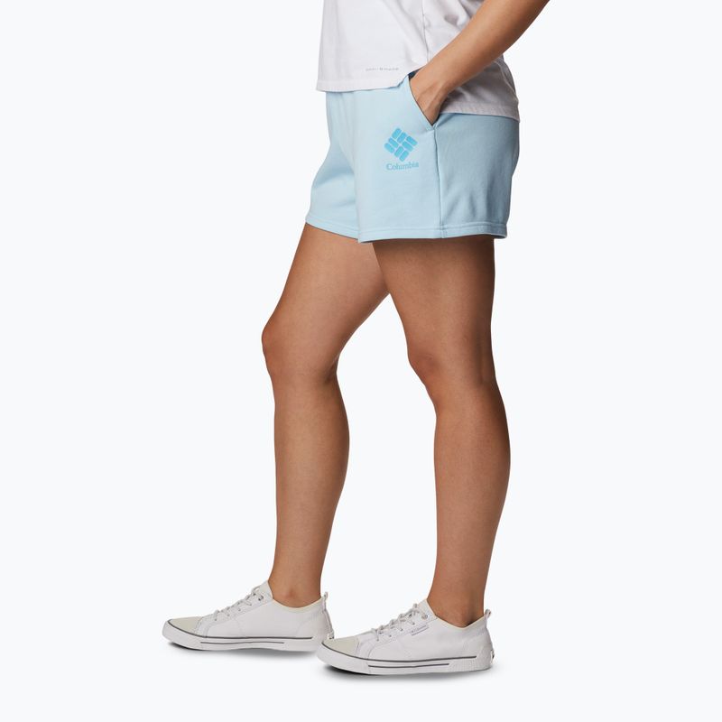 Dámské trekingové kraťasy Columbia Logo III French Terry modré 2032881490 3