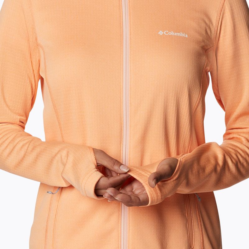 Dámská trekingová mikina Columbia Park View Grid Fleece oranžová 1959713 7