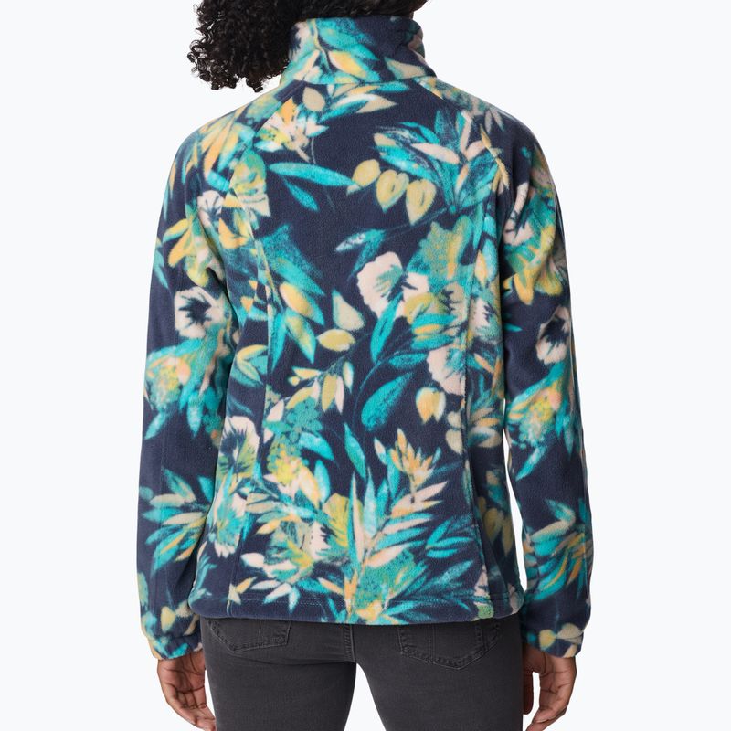 Dámská fleecová mikina Columbia Benton Springs Printed Fleece tmavě modro - modrá 2021771 2