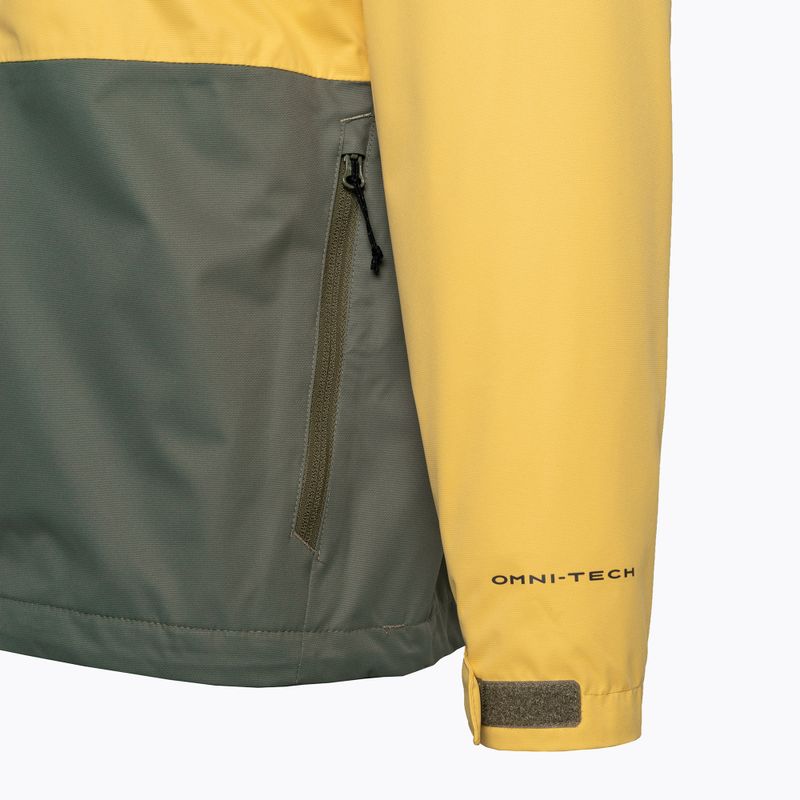 Pánská nepromokavá bunda Columbia Hikebound žluto-zelená 1988621 9