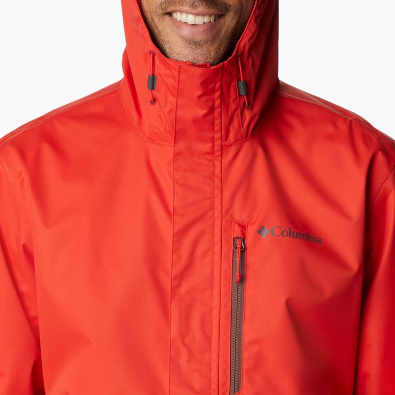 Pánská nepromokavá bunda Columbia Hikebound červená 1988621839 9