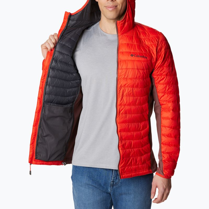 Pánská hybridní bunda Columbia Powder Pass Hooded červená 1773271839 5
