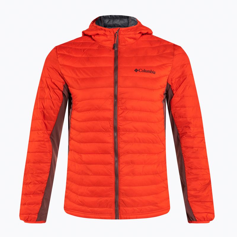 Pánská hybridní bunda Columbia Powder Pass Hooded červená 1773271839 8