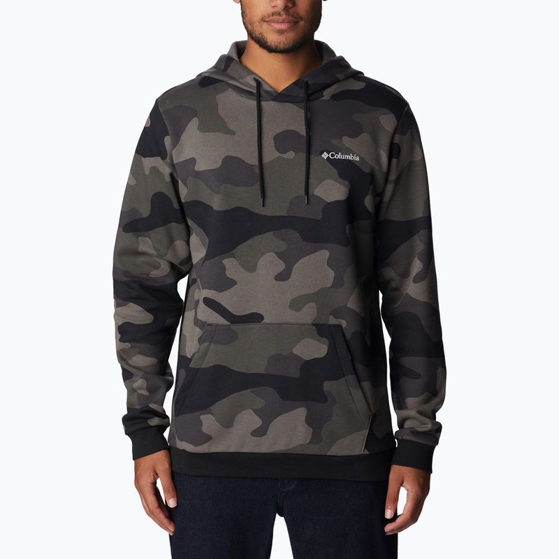 Pánská trekingová mikina Columbia Logo Printed black mod camo 1911652016