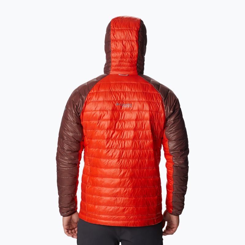 Pánská péřová bunda Columbia Platinum Peak Hooded červená 2008611839 2