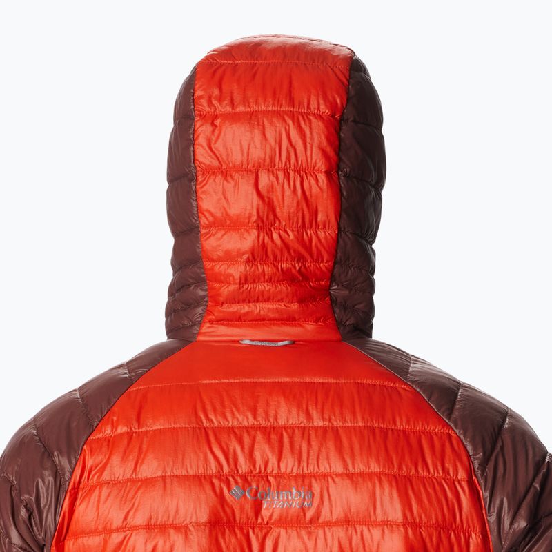 Pánská péřová bunda Columbia Platinum Peak Hooded červená 2008611839 7