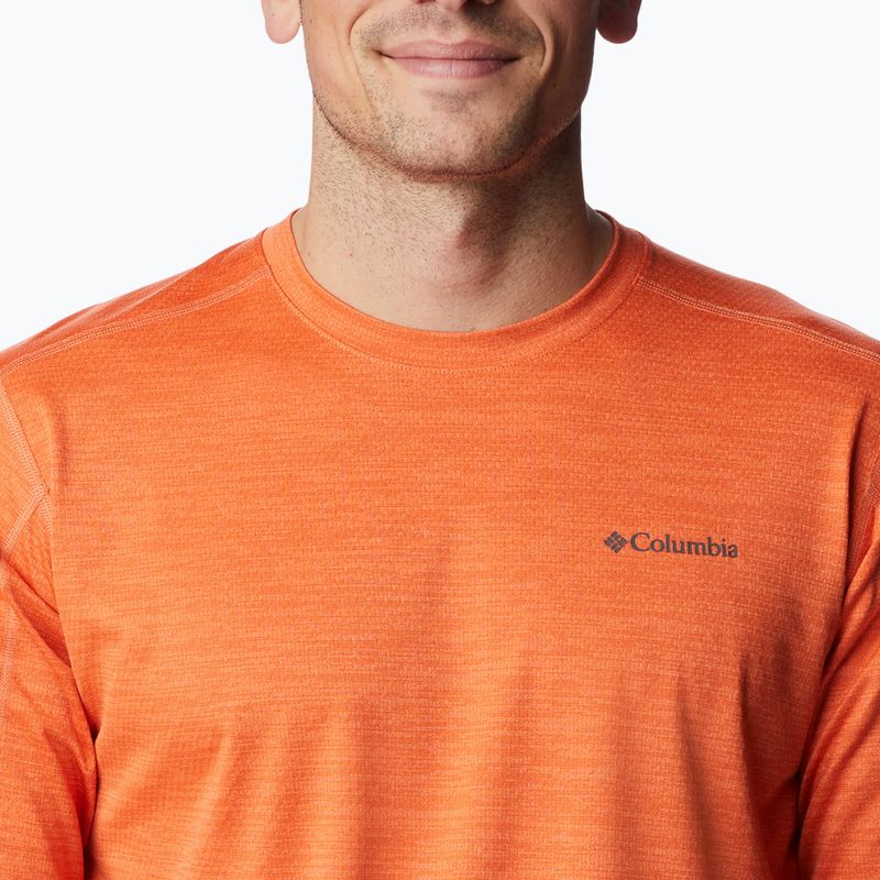 Pánské trekingové tričko  Columbia Alpine Chill Zero LS oranžové 1990533 4