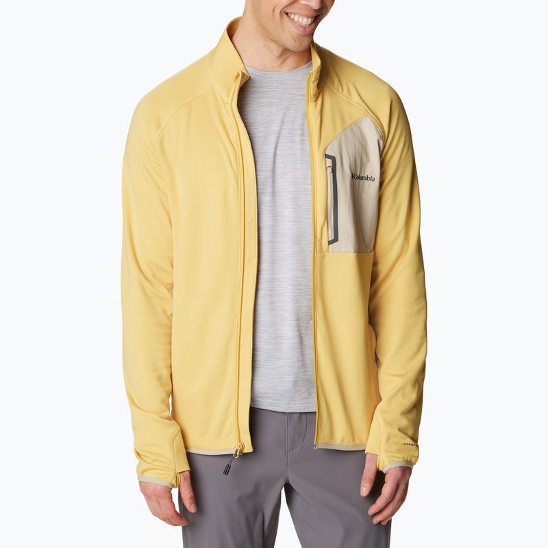 Pánská trekingová mikina Columbia Triple Canyon Full Zip žlutá 2031311 3
