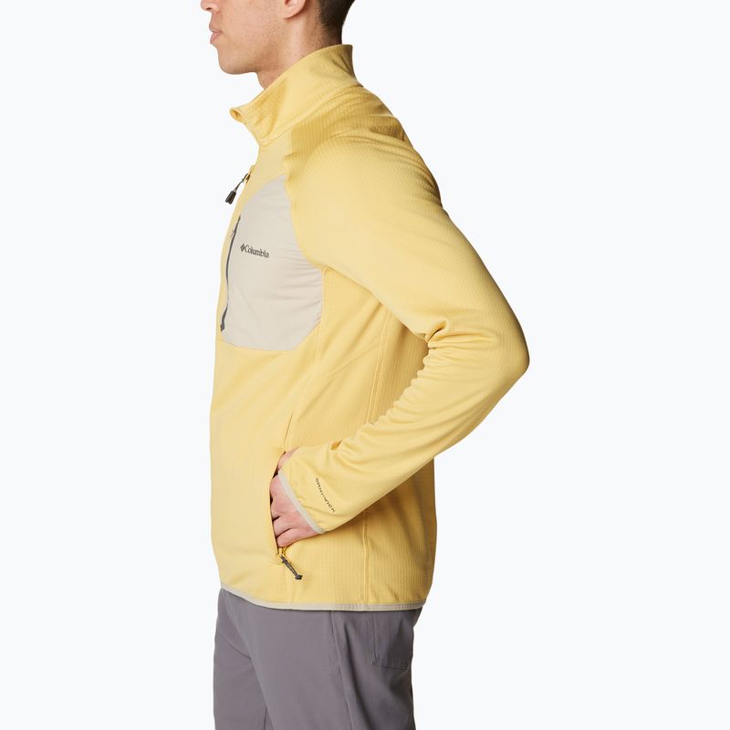 Pánská trekingová mikina Columbia Triple Canyon Full Zip žlutá 2031311 4
