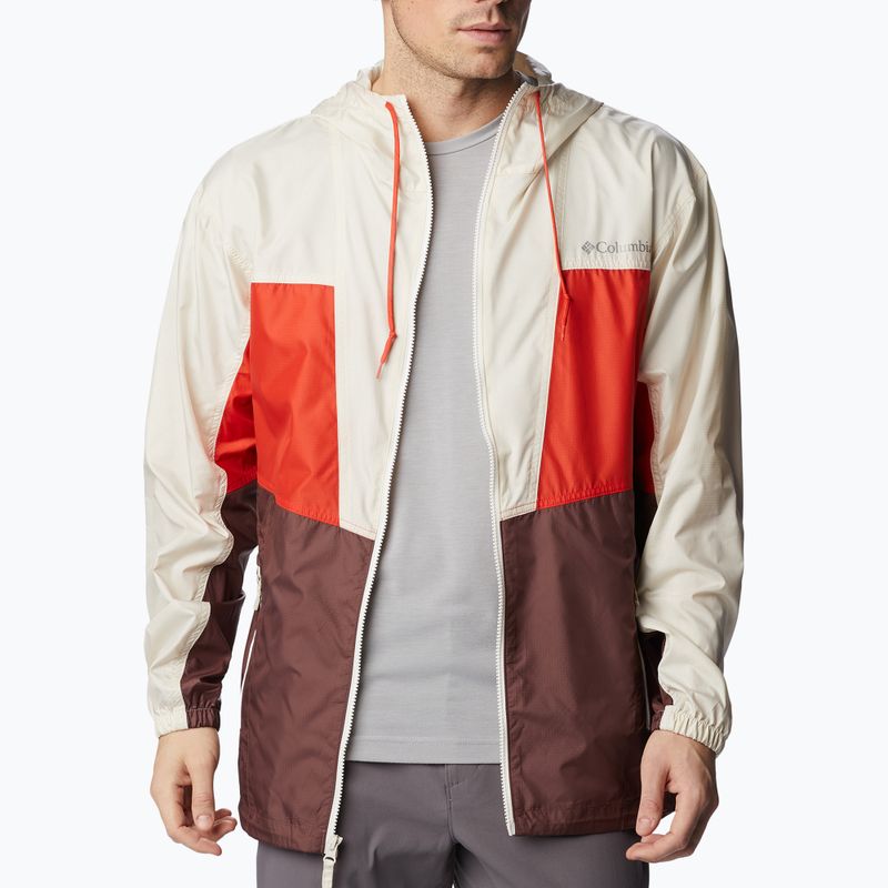 Pánská bunda větrovka Columbia Trail Traveler light raisin/spicy/chalk 2036873640 4