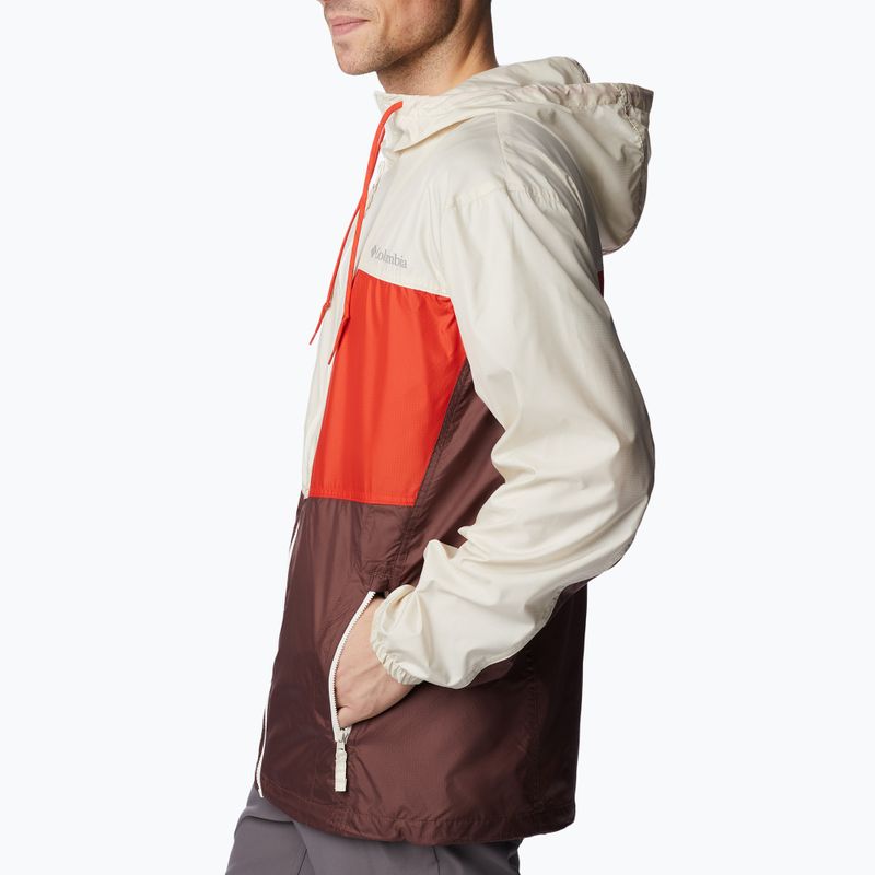 Pánská bunda větrovka Columbia Trail Traveler light raisin/spicy/chalk 2036873640 7