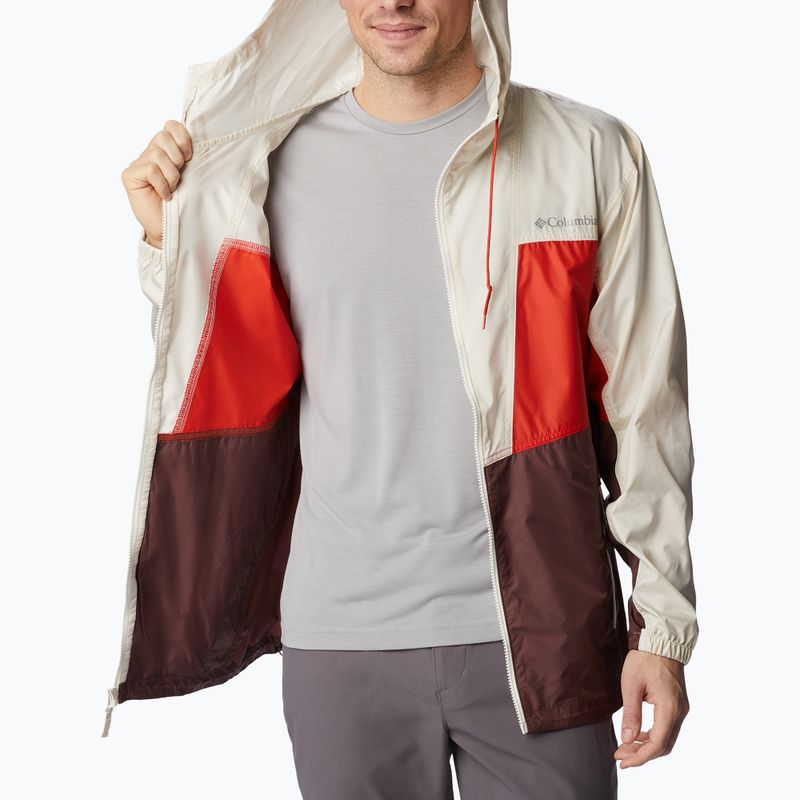Pánská bunda větrovka Columbia Trail Traveler light raisin/spicy/chalk 2036873640 8