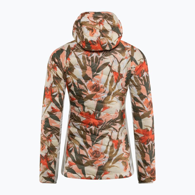 Dámská hybridní bunda Columbia Powder Pass Hooded chalk floriculture print 1773211191 9