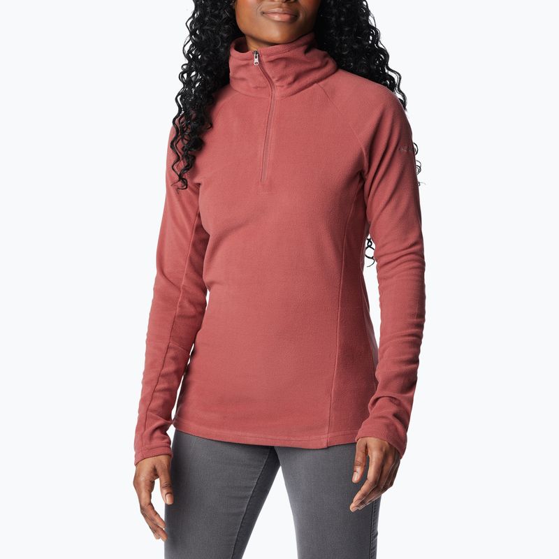 Columbia Glacial IV 1/2 Zip beetroot dámská trekingová mikina 4