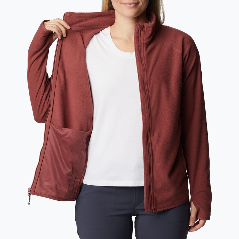 Columbia Back Beauty beetroot dámská trekingová mikina 5