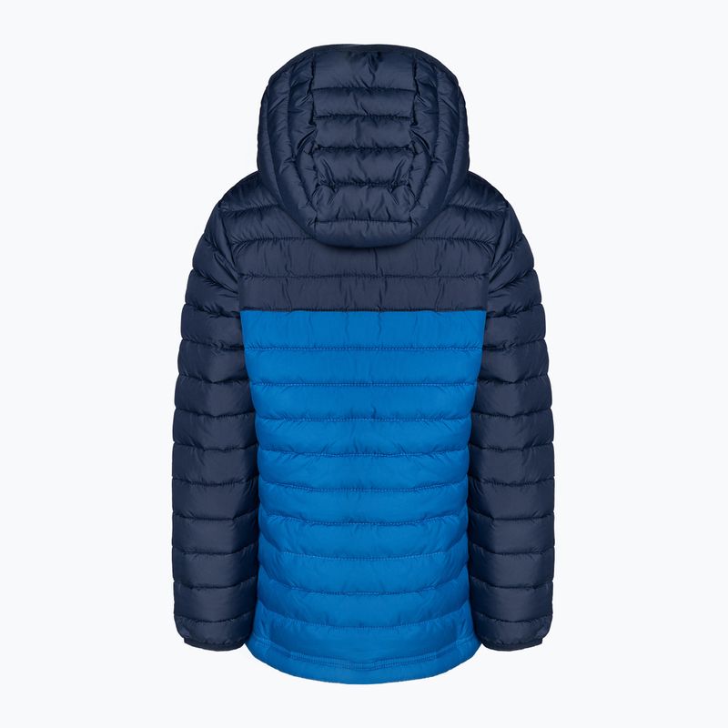 Dětská péřová bunda Columbia Powder Lite s kapucí bright indigo/collegiate navy 2