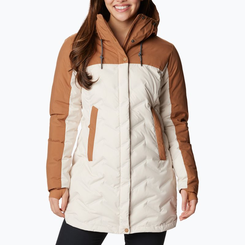 Columbia Mountain Croo II Mid Down dámská bunda chalk/camel brown