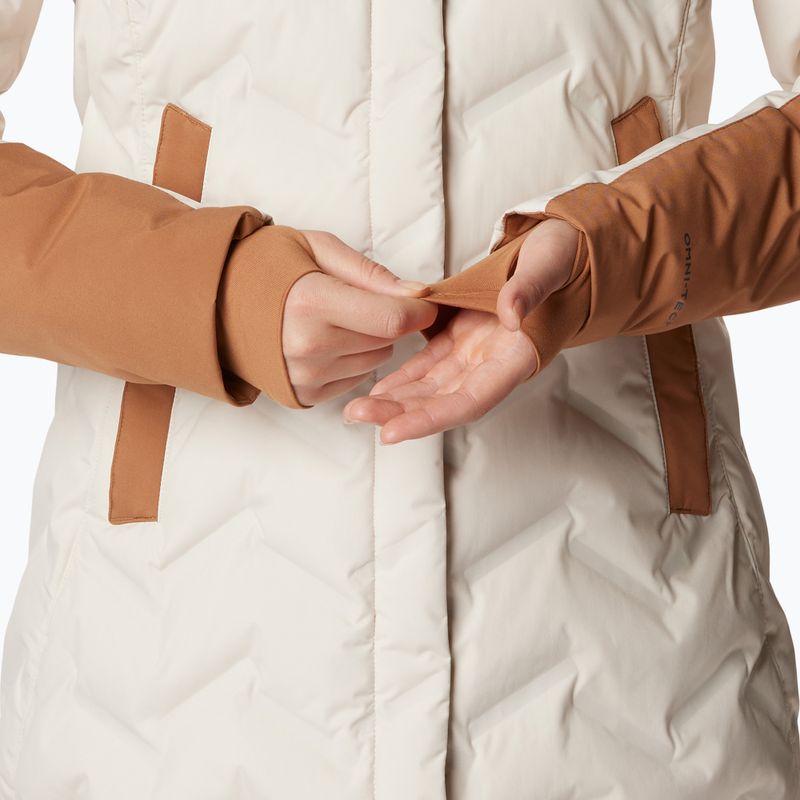 Columbia Mountain Croo II Mid Down dámská bunda chalk/camel brown 7