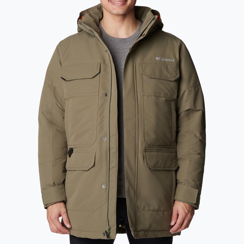 Pánská péřová bunda Columbia Landroamer Down Parka stone green