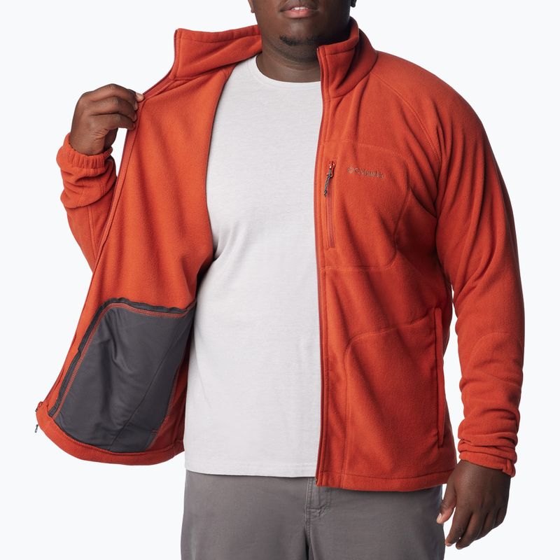 Columbia Fast Trek II wrap červená pánská trekingová mikina 5