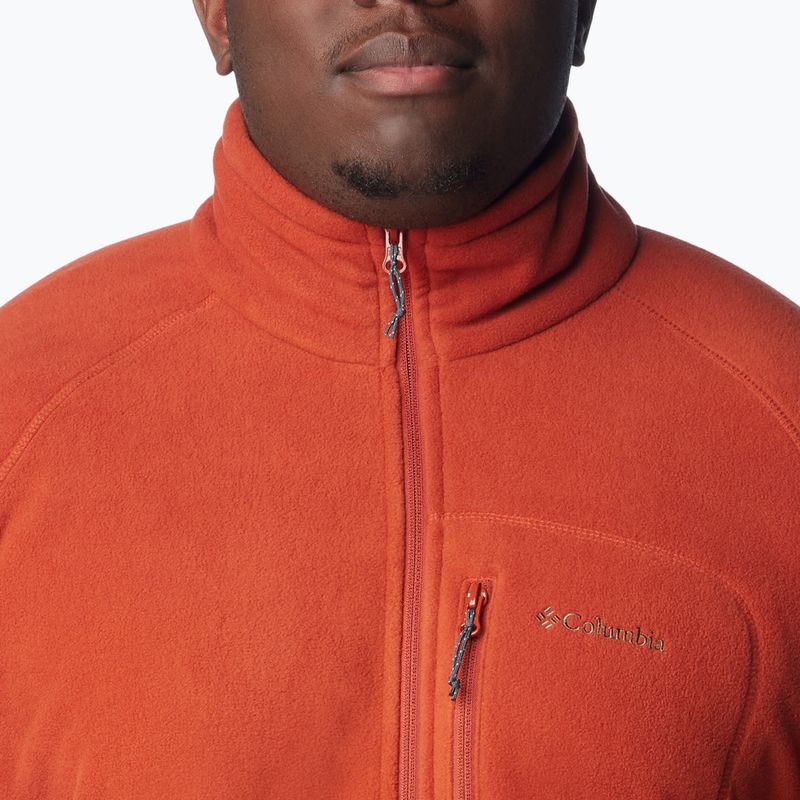 Columbia Fast Trek II wrap červená pánská trekingová mikina 6