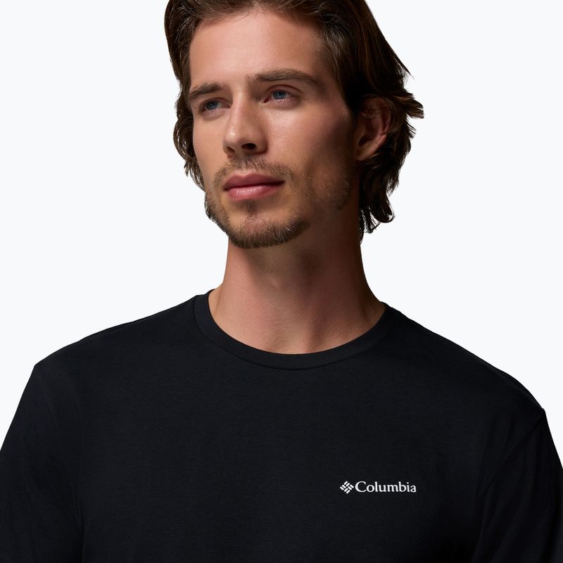 Pánské trekingové tričko Columbia North Cascades black/csc box logo 4