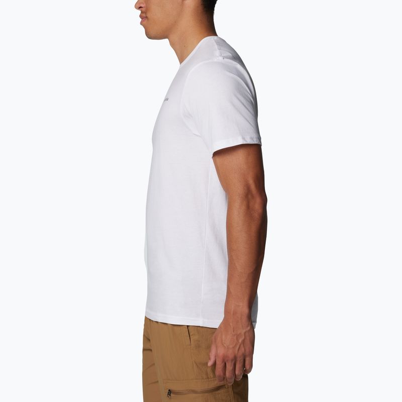 Pánské trekingové tričko Columbia North Cascades white/csc box logo 3