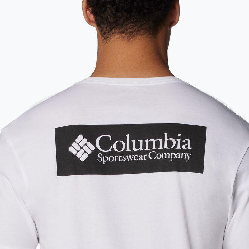 Pánské trekingové tričko Columbia North Cascades white/csc box logo 5