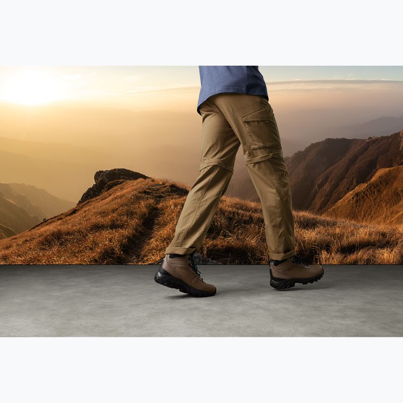 Pánské boty Columbia Newton Ridge WP OH II dark grey/ raw honey 21