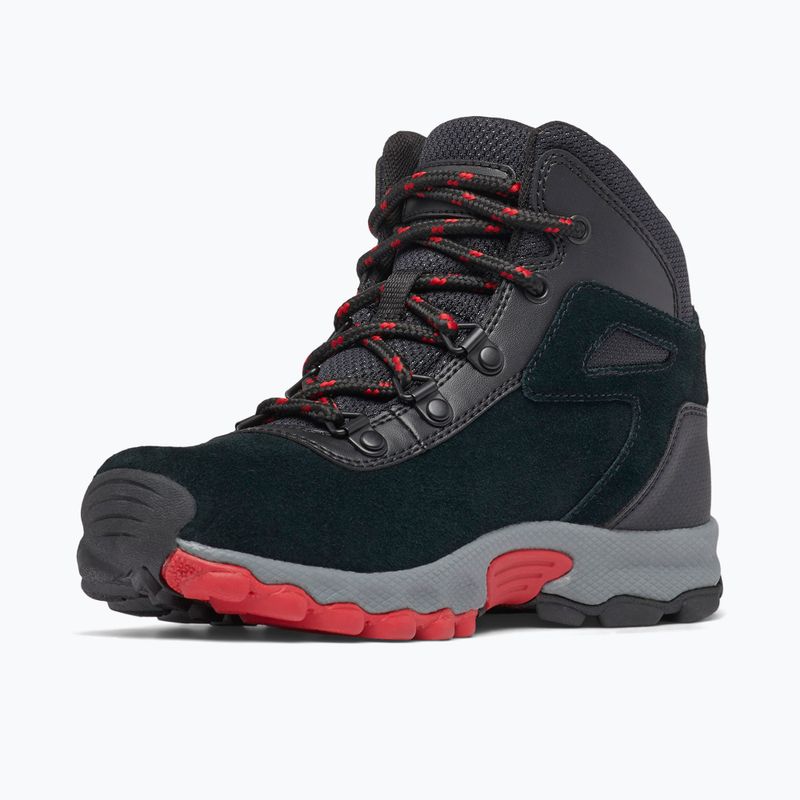 Columbia Newton Ridge Amped black/mountain red dětské turistické boty 15