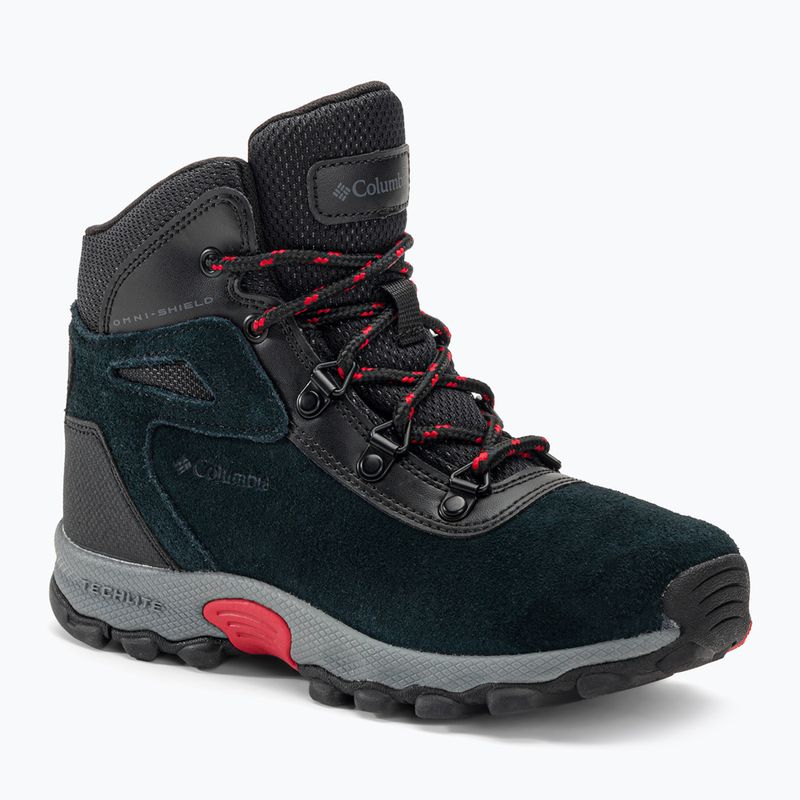 Columbia Newton Ridge Amped black/mountain red dětské turistické boty