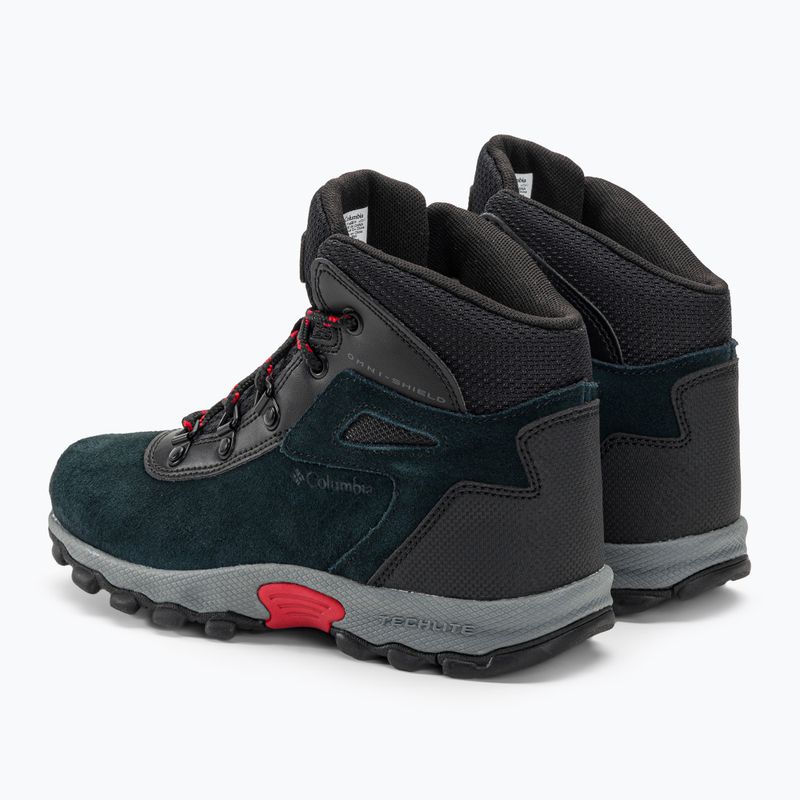 Columbia Newton Ridge Amped black/mountain red dětské turistické boty 3