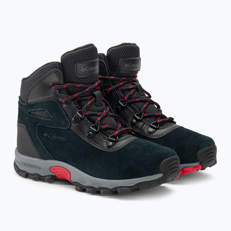 Columbia Newton Ridge Amped black/mountain red dětské turistické boty 4