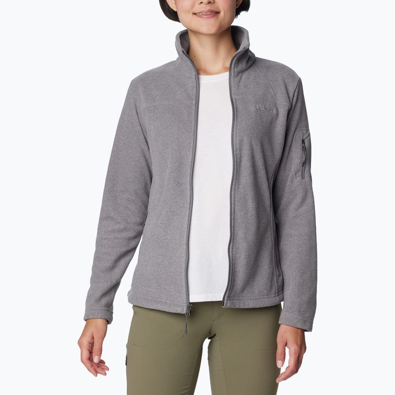 Dámská fleecová mikina Columbia Fast Trek II city grey heather/city grey 6
