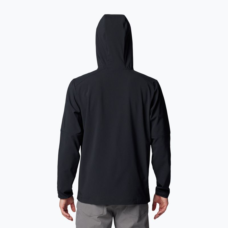 Pánská trekingová mikina Columbia Tech Softshell Hoodie black 2