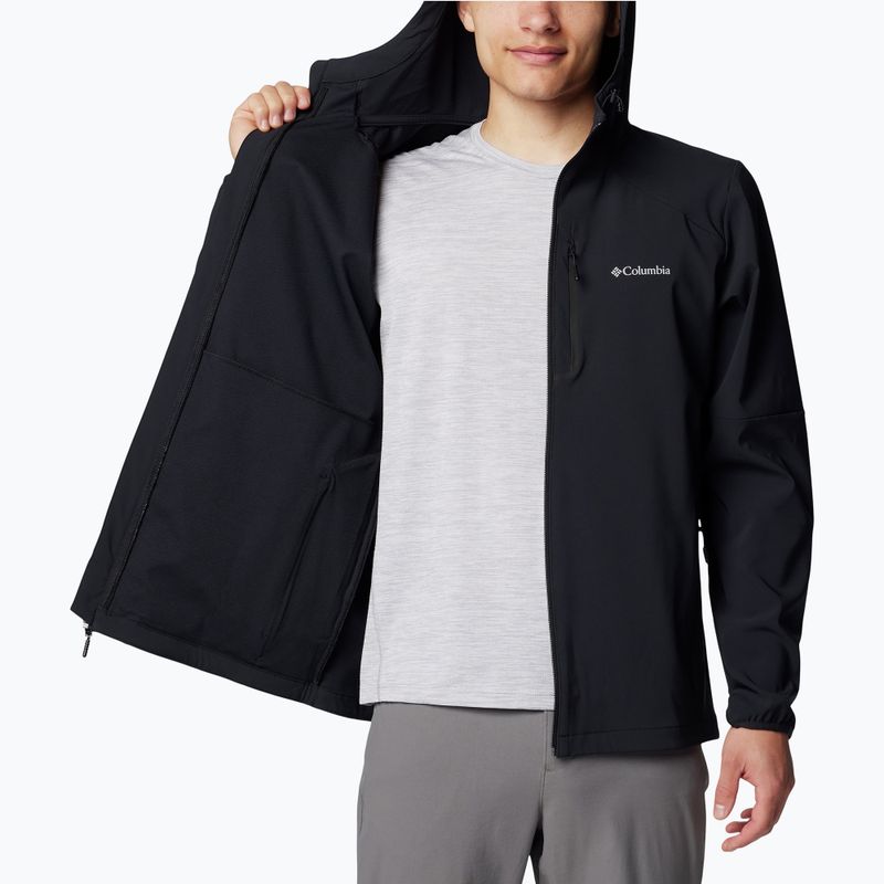 Pánská trekingová mikina Columbia Tech Softshell Hoodie black 5